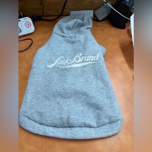 Lucky Brand Gray Dog Hoodie